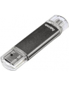 Hama Polska Flashdrive LAETA TWIN 16GB USB 2.0/micro USB 2.0 OTG szary - nr 15