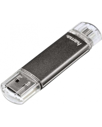 Hama Polska Flashdrive LAETA TWIN 64GB USB 2.0/micro USB 2.0 OTG srebrny