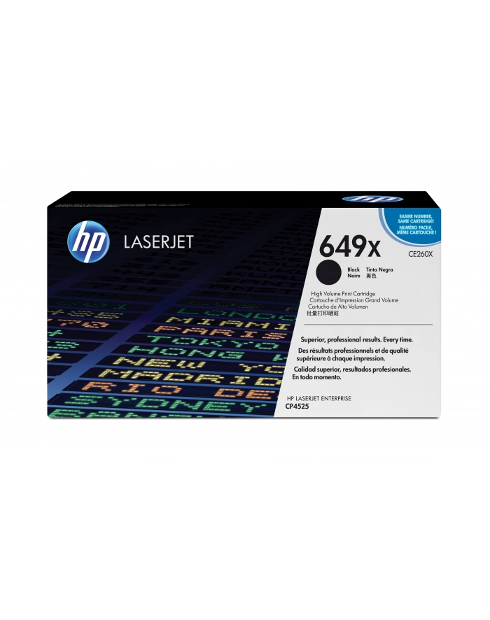Hewlett-Packard Toner HP czarny HP 649X  HP649X=CE260X  17000 str. główny