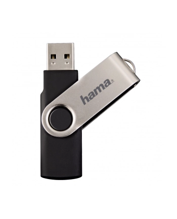 Hama Polska Flashdrive ROTATE 64GB USB 2.0 czarno-srebrny nr 1