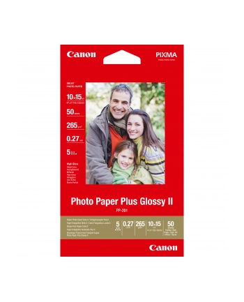 Papier Canon PP201 Photo Glossy | 260g | 10x15cm | 50ark nr 1