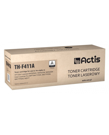 Toner Actis TH-F411A (do drukarki Hewlett Packard  zamiennik 410A CF411A standard 2300str. czarny Chip)