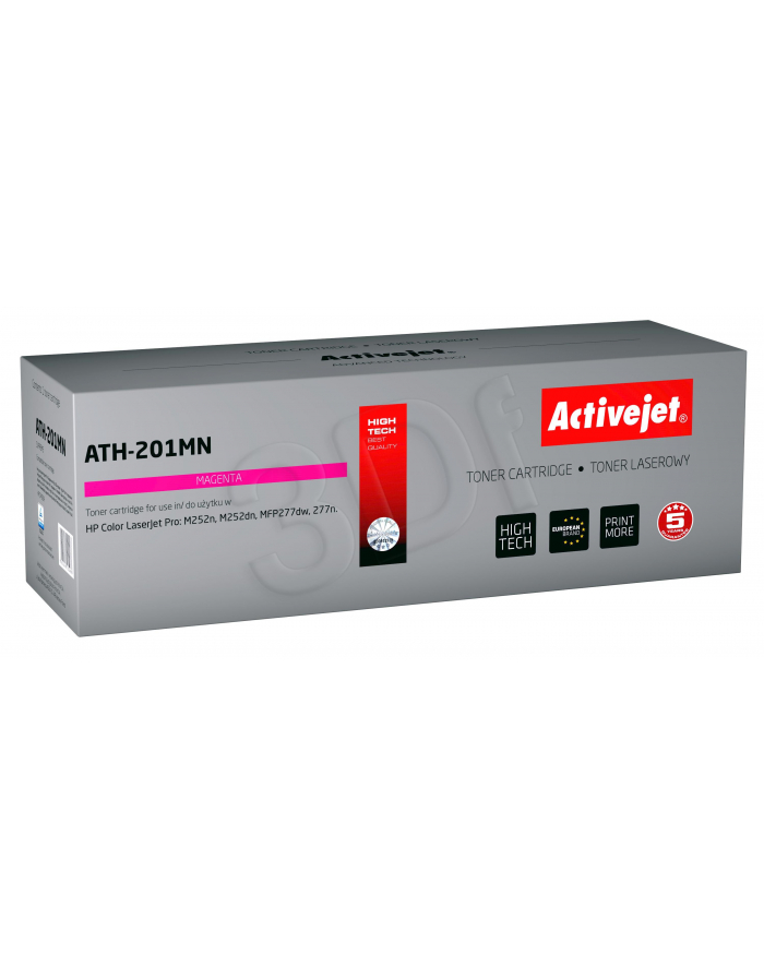 Toner Activejet ATH-201MN (do drukarki Hewlett Packard  zamiennik CF403A 1400str. magenta) główny