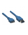 Kabel USB Techly USB 3.0 A-MicroB M/M 2m, niebieski ICOC MUSB3-A-020 - nr 10