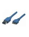 Kabel USB Techly USB 3.0 A-MicroB M/M 2m, niebieski ICOC MUSB3-A-020 - nr 5