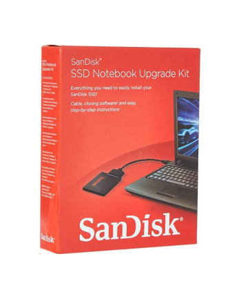 Sandisk NOTEBOOK UPGRADE KIT FOR SSD USB 3.0/SATA, Windows 7/8/8.1/10, black, w/o SSD