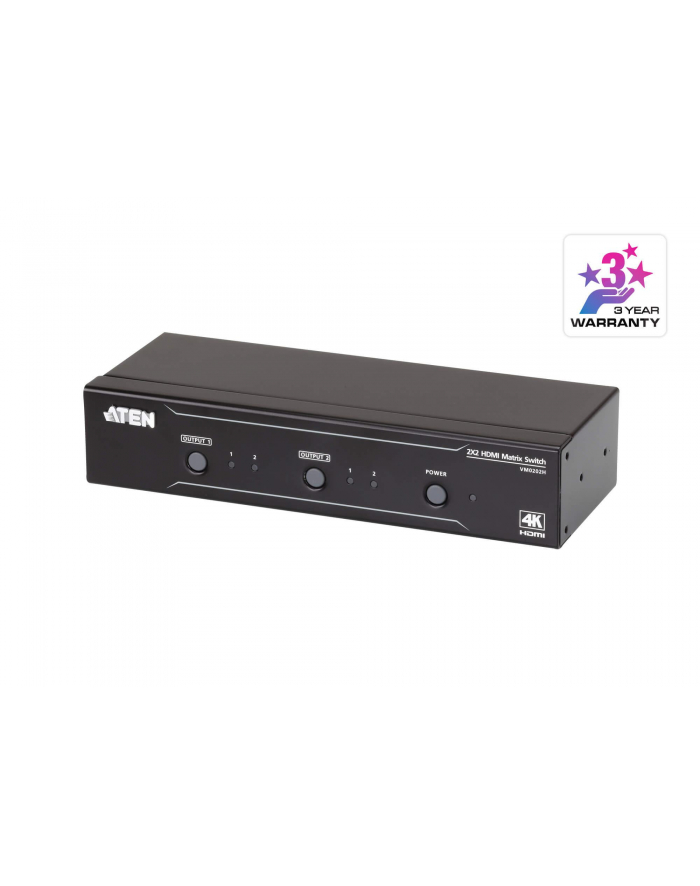 Matrix Switch ATEN HDMI 4K VM0202H (VM0202H-AT-G) 2x2 główny