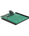 Adapter Delock SATA 22pin + SFF-8643 NVME -> 2x M.2 NGFF Key M+B - nr 22