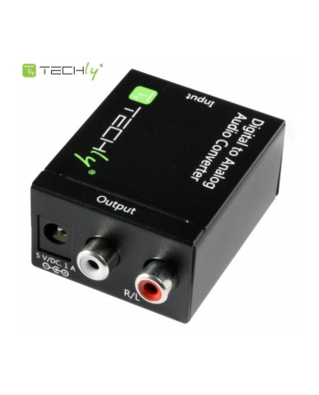 Adapter Techly Audio SPDIF Toslink Coaxial RCA na Analog RCA L/R IDATA SPDIF-3