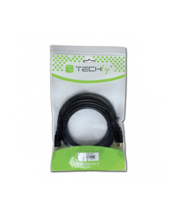 Kabel HDMI Techly HDMI-HDMI M/M 1,4 Ethernet, ekranowany, 3D 4K, 15m, czarny ICOC HDMI-4-150