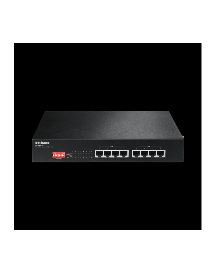 EDIMAX TECHNOLOGY Swtich Edimax ES-1008P V2 8x10/100 Mbps PoE 130W główny