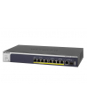 Netgear 10-P.MULTI GB POE+ SMART SWITC 8-Port PoE+ Multi-Gigabit Smart Managed Pro Switch mit 2 10G Kupfer/Fiber Uplinks, 180W PoE Budget, aufgegliedert in 2-Port RJ-45 Multi-GB Eth IEEE 802.3bz (NBASE-T) 100M/1G/2.5G/5G with PoE+ - nr 17