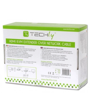 Extender HDMI + USB Techly po skrętce Cat.5/5e/6 120m IDATA HDMI-KVM2 nr 2