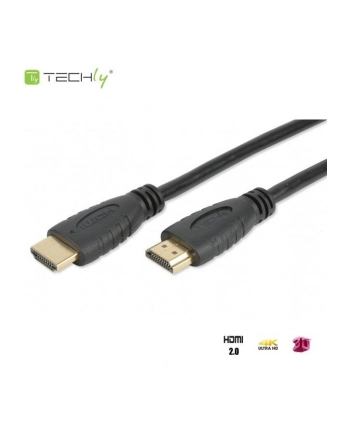 Kabel HDMI Techly HDMI-HDMI 2.0 M/M Ethernet 3D 4K, 6m, czarny ICOC HDMI2-4-060 nr 1