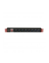 Listwa zasilająca Rack19'' 1U TechlyPro 8 gniazd Schuko 3m czarna - nr 14