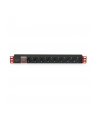 Listwa zasilająca Rack19'' 1U TechlyPro 8 gniazd Schuko 3m czarna - nr 9