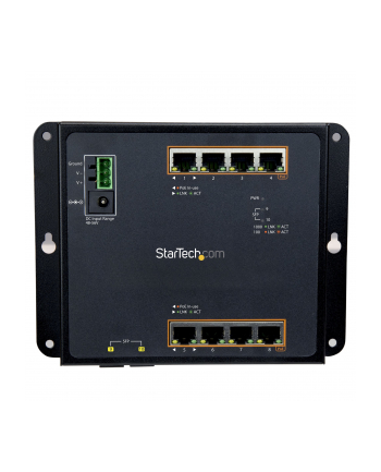 ETHERNET SWITCH 8-PORT POE+ StarTech.com 8 Port PoE+ Gigabit Ethernet Switch plus 2 SFP Ports - Industrieller Managed Gigabit Switch - Wandmontage mit Front Zugriff