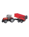 Traktor Massey Ferguson 7480 z przyczepą wywrotką 02045 BRUDER - nr 3