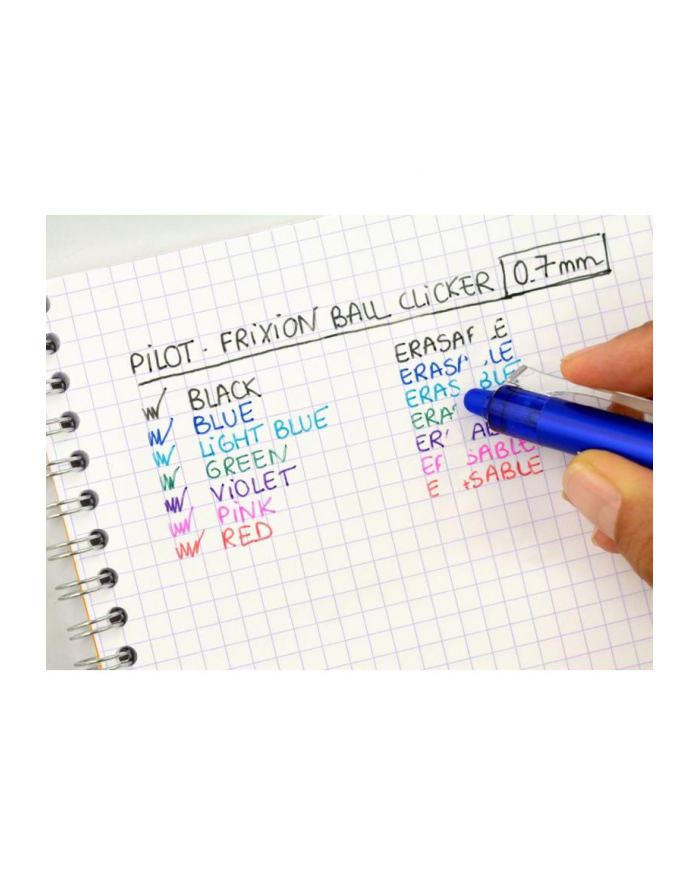 Pióro kulk. Pilot Frixion clicker czerwone p12 główny