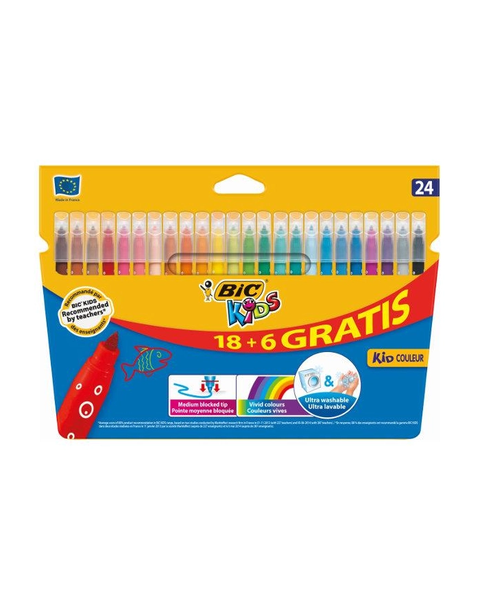 PROMO Flamastry 24kol BiC Kid Couleur. BIC główny