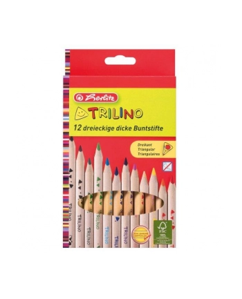 Kredki 12kol Trilino. HERLITZ nr 1