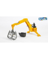 Żuraw z chwytakiem i łyżką - żółty (02301) BRUDER - nr 1