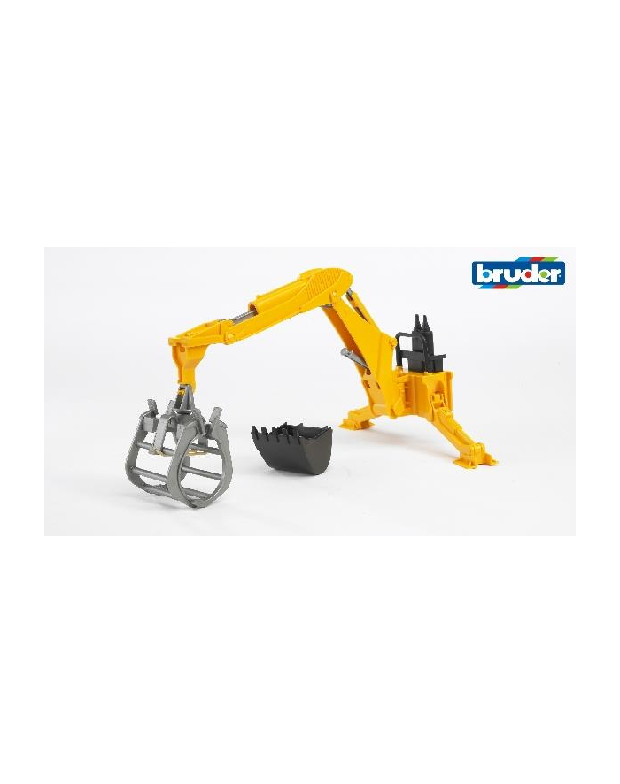 Żuraw z chwytakiem i łyżką - żółty (02301) BRUDER główny