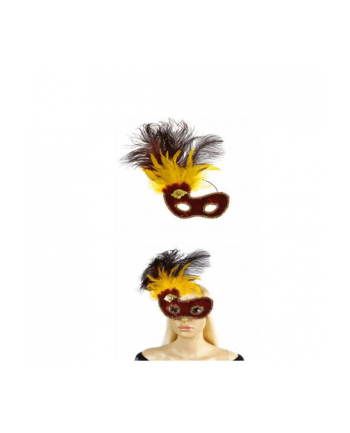 Maska z piórami "Kabaret" M5