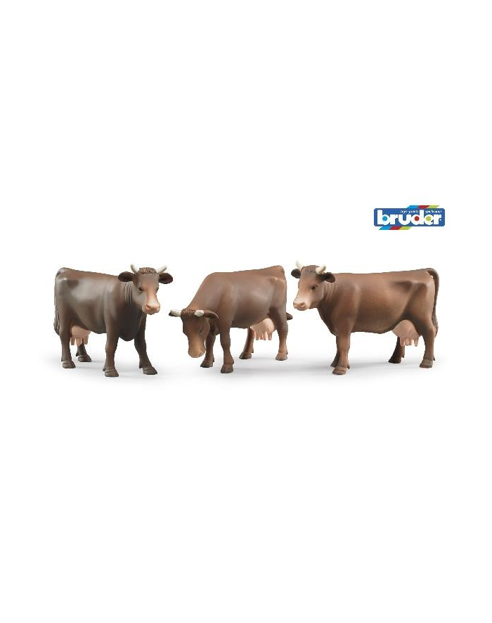 Figurki krowy w trzech pozach 02308 BRUDER główny