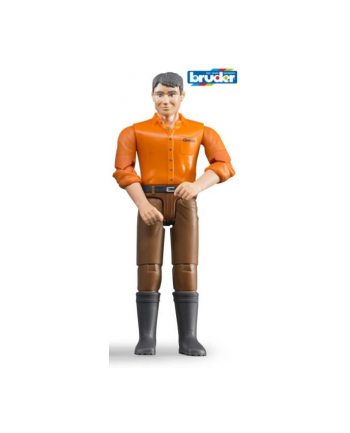 Figurka mężczyzny w brązowych dżinsach 60007 BRUDER nr 1