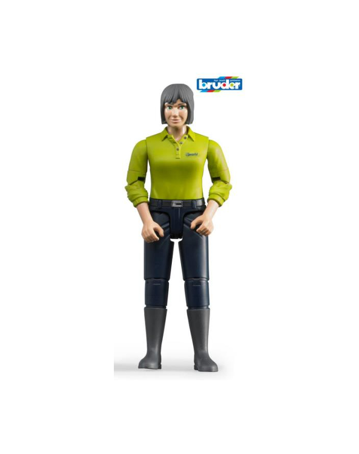 Figurka kobiety białej w ciemnoniebieskich dżinsach 60405 BRUDER główny