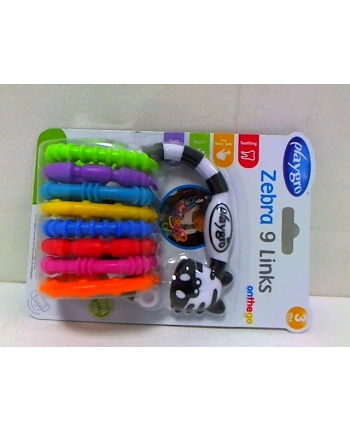 Playgro 184558 Gryzak aktywna Zebra blister nr 1