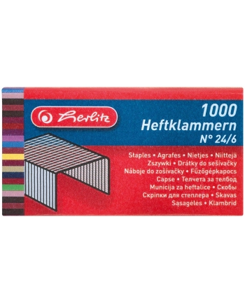 Zszywki 24/6 p10 1000 HERLITZ nr 1