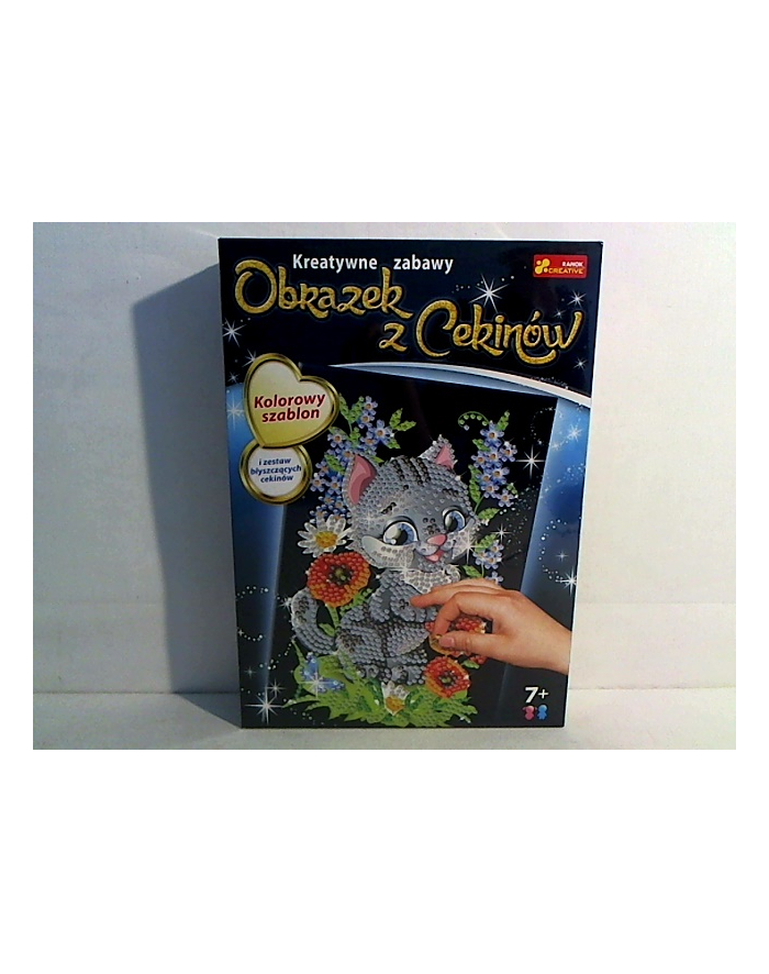 Cekinowy obrazek. Kotek. RANOK-CREATIVE główny