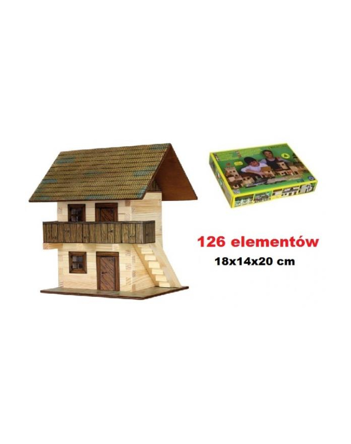PROMO Spichlerz piętrowy drewniany do sklejania nr.6  w pud. główny