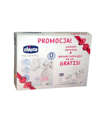 PROMO Chicco Laktator Manualny+ wkładki lakt. 60szt.