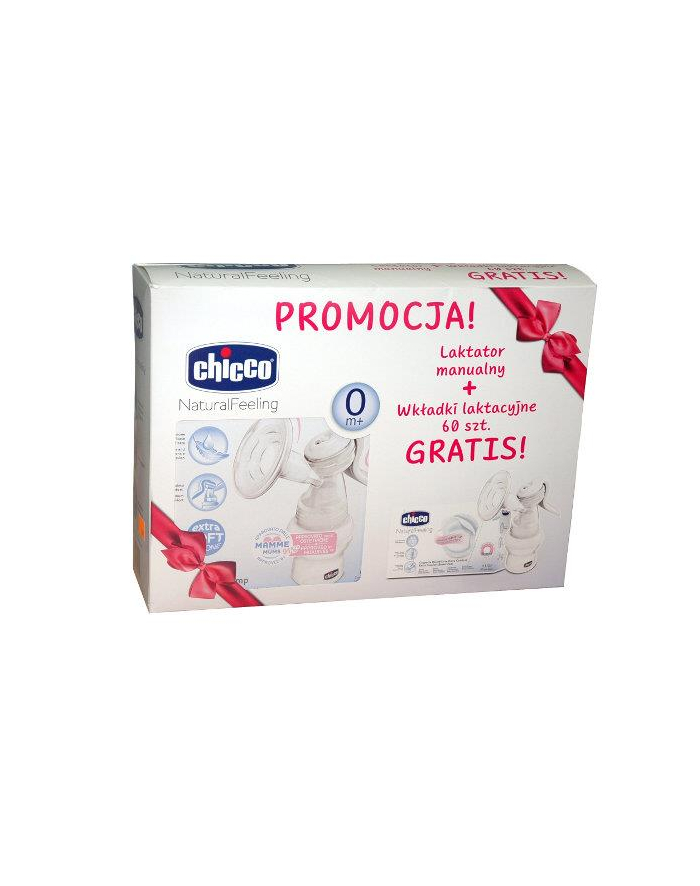 PROMO Chicco Laktator Manualny+ wkładki lakt. 60szt. główny