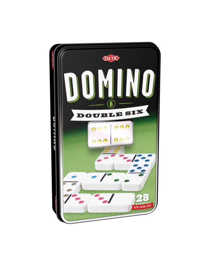 Domino klasyczne w puszce gra 53913 TACTIC główny