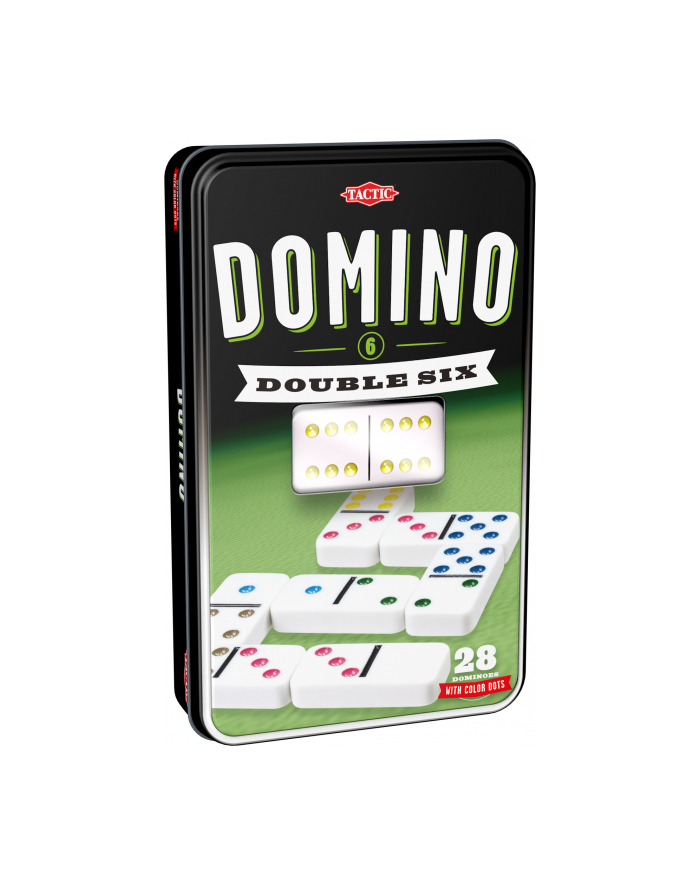 Domino klasyczne w puszce gra 53913 TACTIC główny