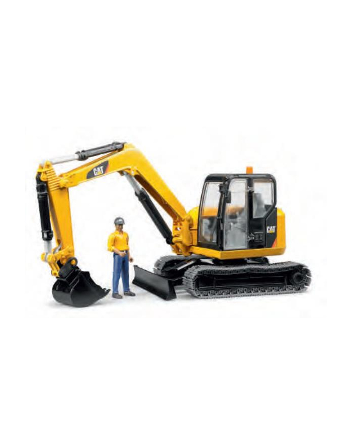 Minikoparka Caterpillar z figurką 02466 BRUDER główny