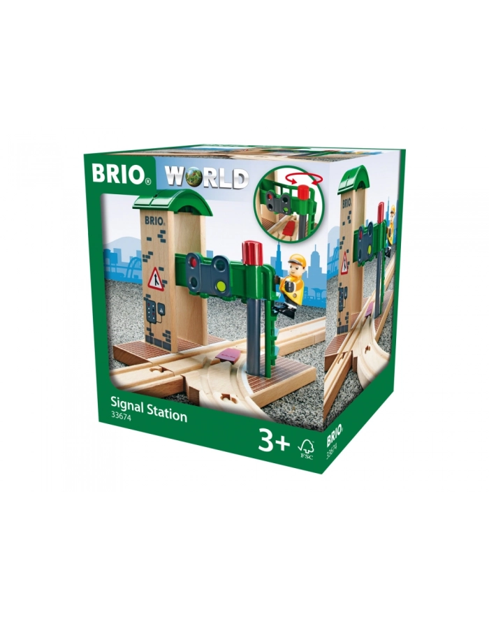 Sygnalizacja kolejowa ze zwrotnicą 33674 TM TOYS główny