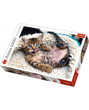 Puzzle 1000el Wesoły kotek 10448 Trefl nr 1