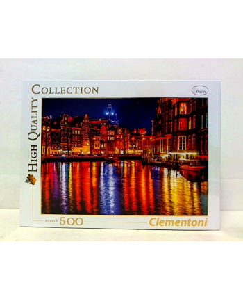 Clementoni Puzzle 500el Amsterdam nocą 35037