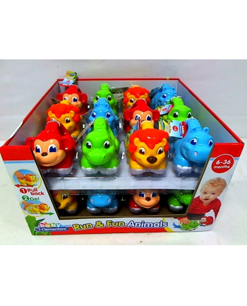 Clementoni Zabawne zwierzaki z napędem p24 17104