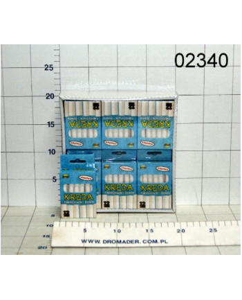 Kreda tablicowa biała 12szt TR-21156