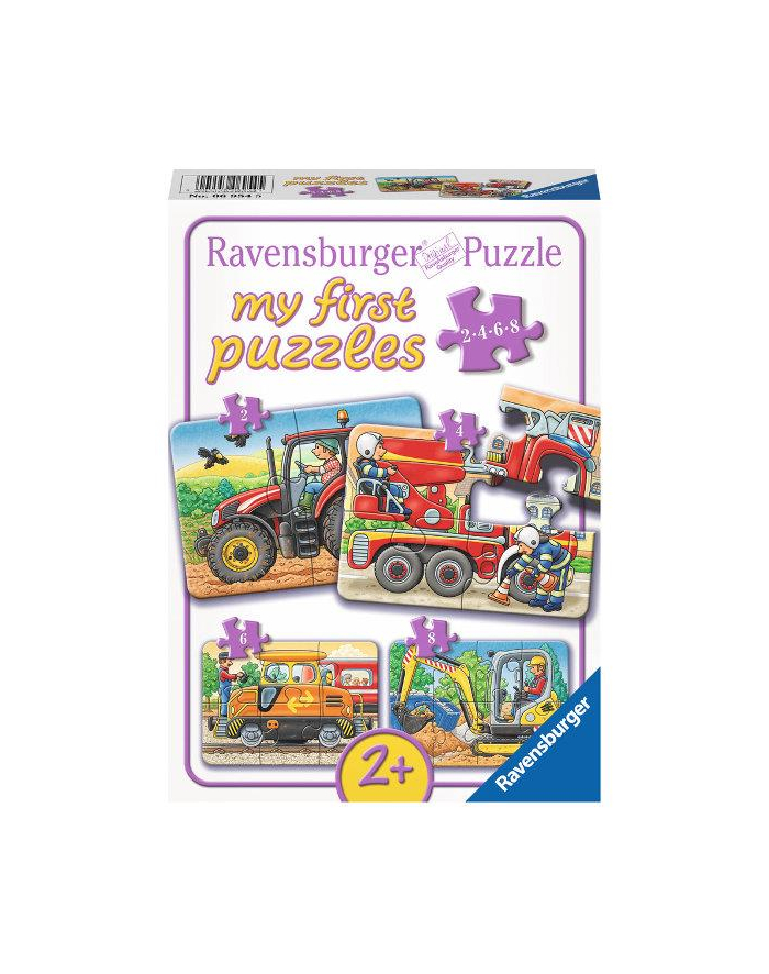 Puzzle 2/4/6/8el W pracy 069545 RAVENSBURGER główny