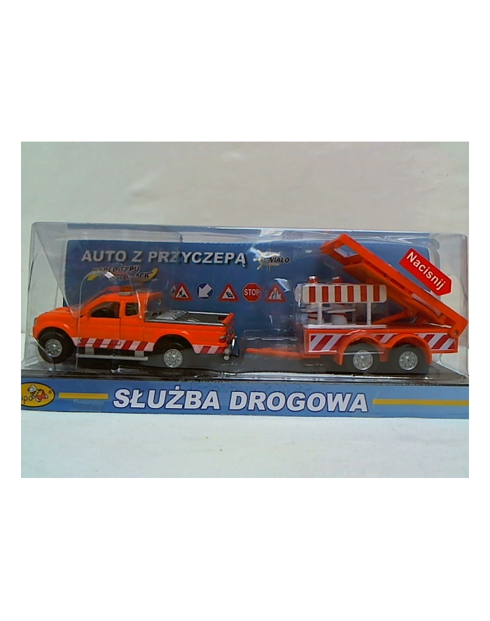 Auto służba drogowa PL 28 cm pod kloszem główny