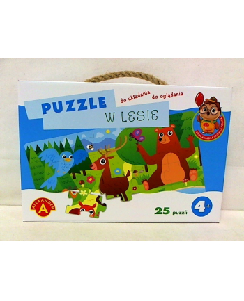 Puzzle w lesie-Sówka Mądra Główka 1825 ALEXANDER