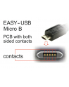 Delock Kabel USB Micro AM-BM 2.0 1m Czarny Kątowy Lewo/Prawo USB-A Dual Easy-USB - nr 17