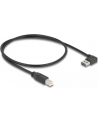 Delock Kabel USB AM-BM 2.0 0.5m Czarny Kątowy Lewo/Prawo USB-A Easy-USB - nr 11